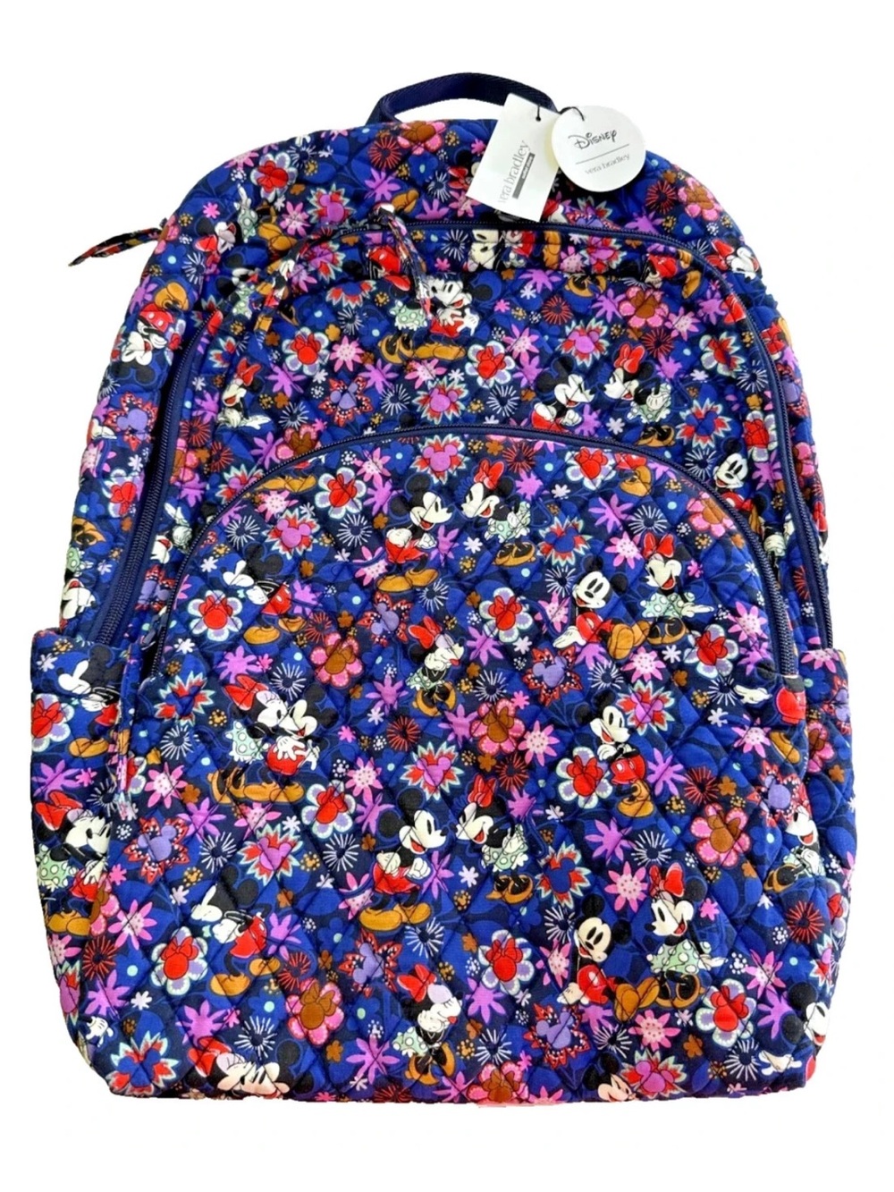 NWT Disney Vera Bradley Minnie Mouse & Mickey Mouse Floral Backpack